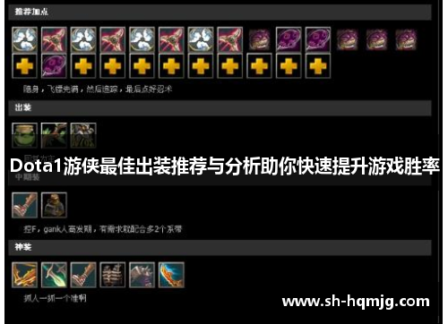 Dota1游侠最佳出装推荐与分析助你快速提升游戏胜率